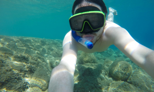 Schnorcheln beim Strand 